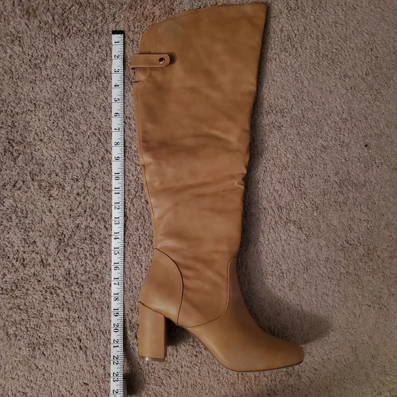 JustFab Heeled Boot Debbonie Caramel - Picture 3 of 6